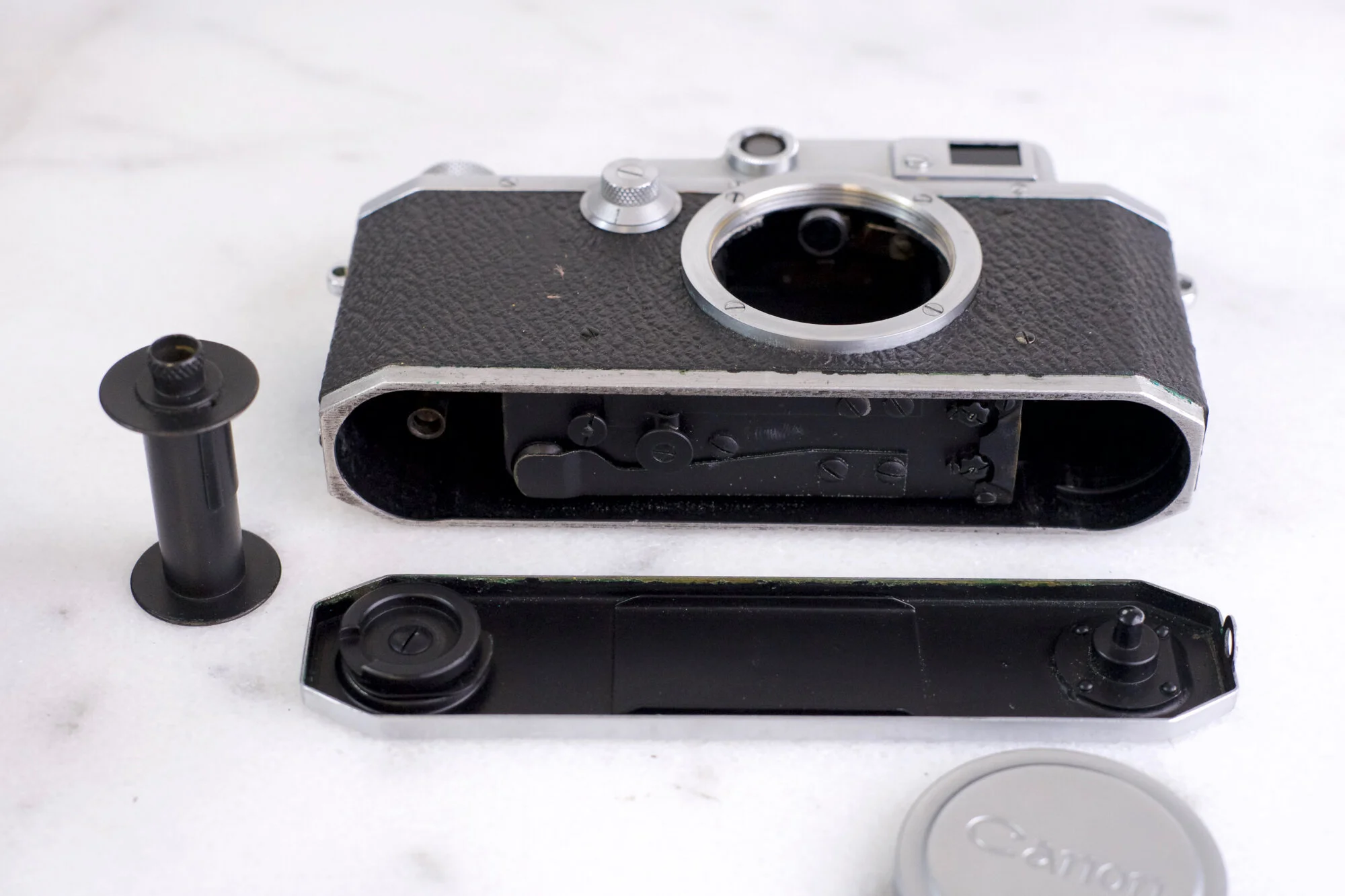 フィルムカメラ Minolta model II Canon serenar 50mm f1.8 フィルム